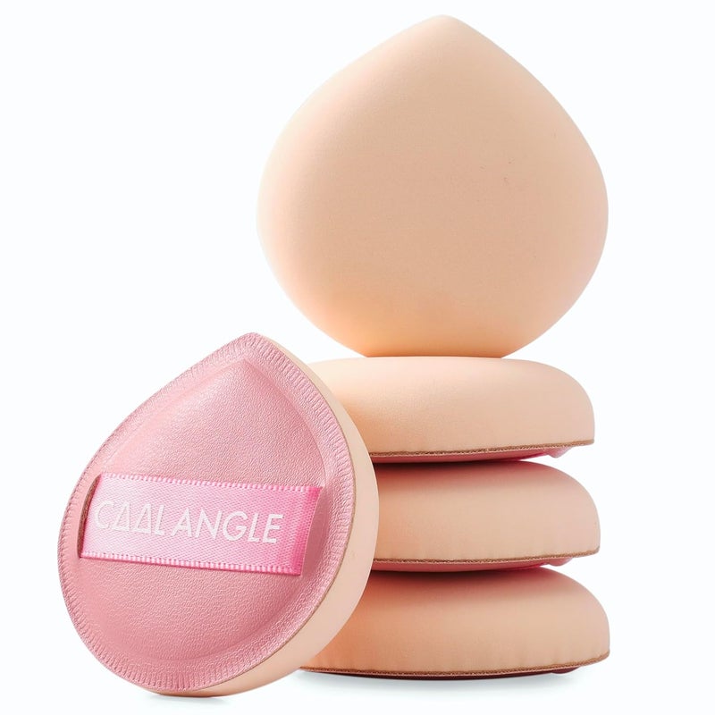 COOL-ANGLE 5Pcs Pink Makeup Sponge For Foundation Concealer And Powder, latex free Blender Sponge For Natural And Easy Makeup Soft Long-lasting And Beginner-friendly, Medium - Image 1